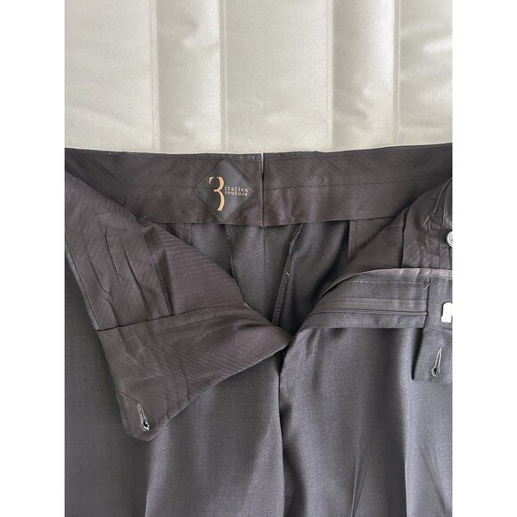 Billionaire Italian Couture Black Wool Trousers Pants Size XL (36") Rare - Picture 2 of 8